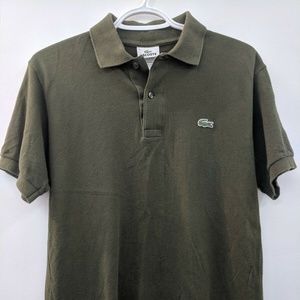 Lacoste Mens Size Small Green Polo Shirt